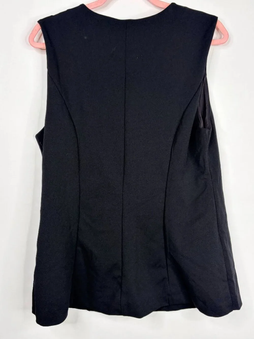 2/$30 H&M Ponte Di Roma Waistcoat Black Large #A3547